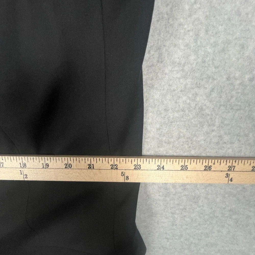 Alan Flusser Men's 3 Silver‎ Gold Metal Button Sport Coat Blazer 46L Black
